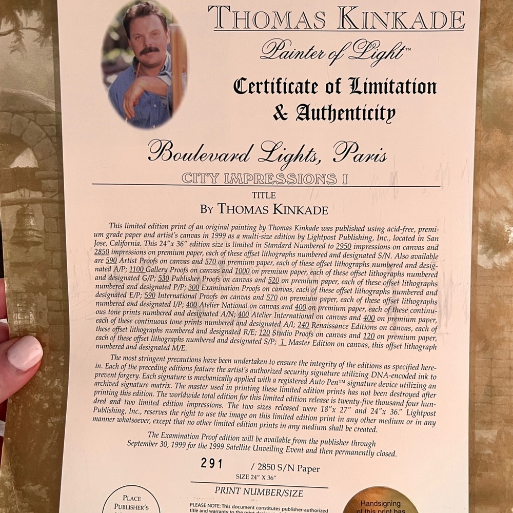 Boulevard of Lights Thomas Kinkade
